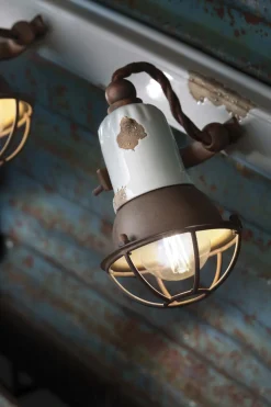 Wandspot Metall Keramik B: 41 cm E14 2-flammig