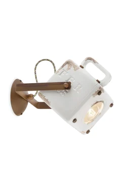 Wandspot Metall Keramik E27 verstellbar eckig SOFIA