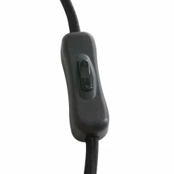 Wandspot Metall Schwarz T:56 cm mit Stecker flexibel