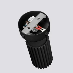 Wandspot Schwarz GU10 B: 8 cm klein schwenkbar Modern Alu