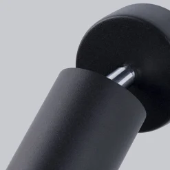 Wandspot Schwarz verstellbar H: 18,5 cm Metall GU10