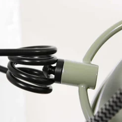 Wandstrahler mit Stecker Grün Weiß T:36 cm E27 flexibel