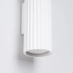 Wandstrahler Weiß klein H: 30 cm klein GU10 2-flammig Modern