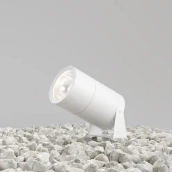 Wegeleuchte Aluminium Glas LED IP65 22,2 cm hoch Weiß