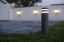 Wegeleuchte Anthrazit Aluminium 40 cm GU10 IP44 Modern