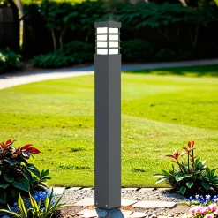 Wegeleuchte Anthrazit eckig 75 cm IP54 E27 Modern