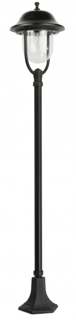 Wegeleuchte 167cm Rustikal E27 IP43 Schwarz