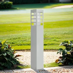 Wegeleuchte in Silber 50cm wetterfest IP54 E27