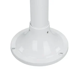 Wegeleuchte Messing massiv Weiß 100 cm Rustikal Garten