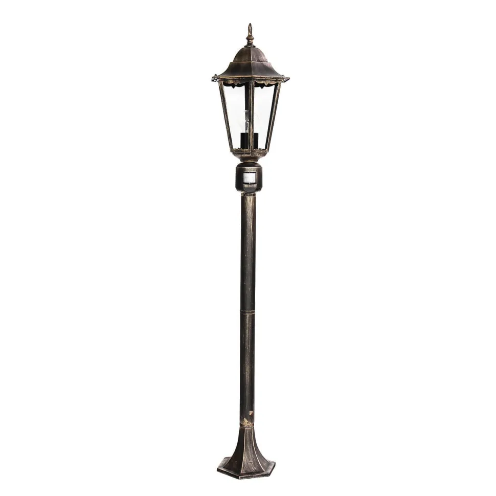 Wegeleuchte mit Bewegungsmelder in Schwarz Kupfer