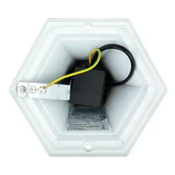 Wegeleuchte Weiß-Gold Rustikal E27 Aluminium PAIRS