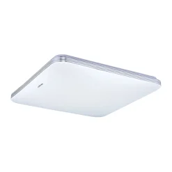 Weiße Deckenlampe LED IP44 28 cm breit 4000 K Bad