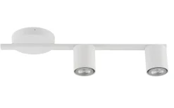 Weiße Deckenlampe Metall GU10 L:46 cm Zylinder Zeitlos