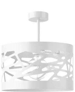 Weiße Deckenlampe Modern Metall Ferva