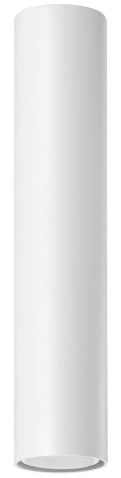 Weiße Deckenleuchte LUTATIA Ø6cm H:30cm GU10 Metall