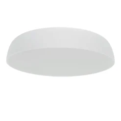 Weiße Deckenleuchte Metall E27 10-flammig L:78 cm rund