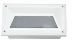 Weiße Einbauleuchte außen IP44 E27 Aluminium B:22,5cm