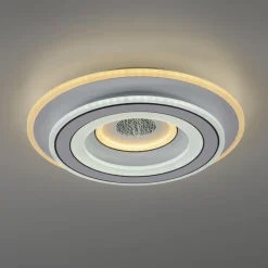 Weiße LED Deckenlampe Dimmer Ø40 cm 5100 lm Nachtlicht