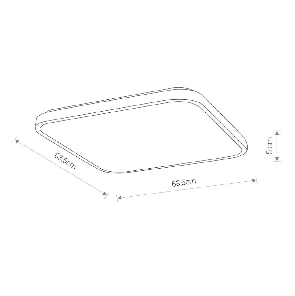 Weiße LED Deckenleuchte Metall IP44 4000K blendarm