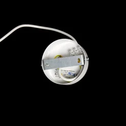 Weiße Pendellampe rund geometrisch