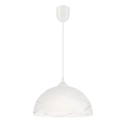 Weiße Pendelleuchte Esstisch Glas Wohnzimmer