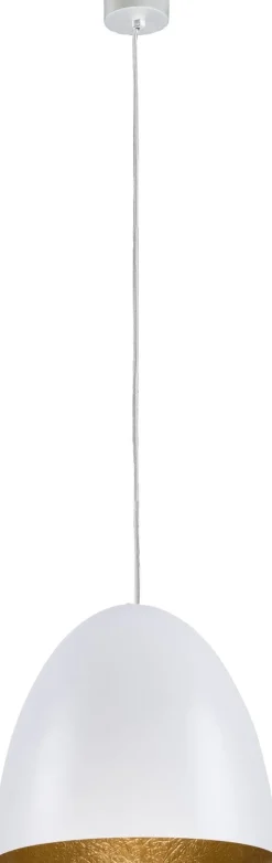 Weiße Pendelleuchte Gold Esstisch Lampe ORNELLA