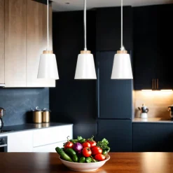 Weiße Pendelleuchte Nordic Design ROGER