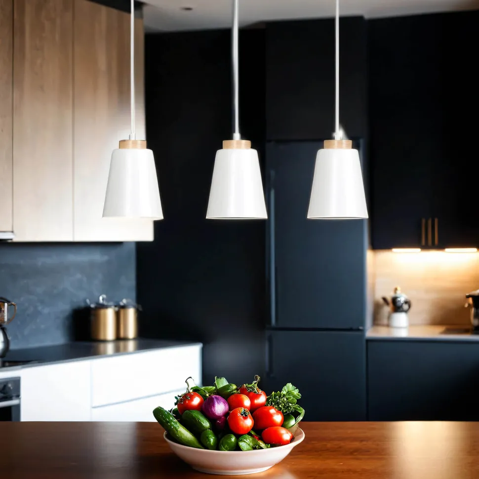 Weiße Pendelleuchte Nordic Design ROGER