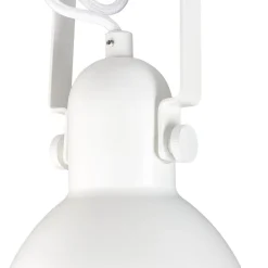 Weiße Spot Lampe DALLAS Retro Design E14 verstellbar