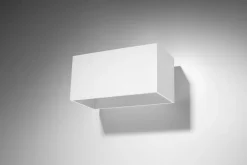 Weiße Wandlampe Up Down eckig 2x G9 Flurbeleuchtung