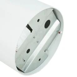 Weißer Deckenspot Metall akzentuiert Ø12,7cm GU10