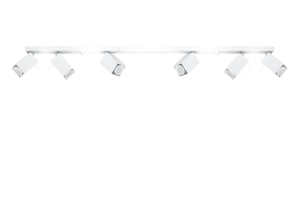 Weißer Deckenstrahler FALERIA 120 cm lang 6x GU10