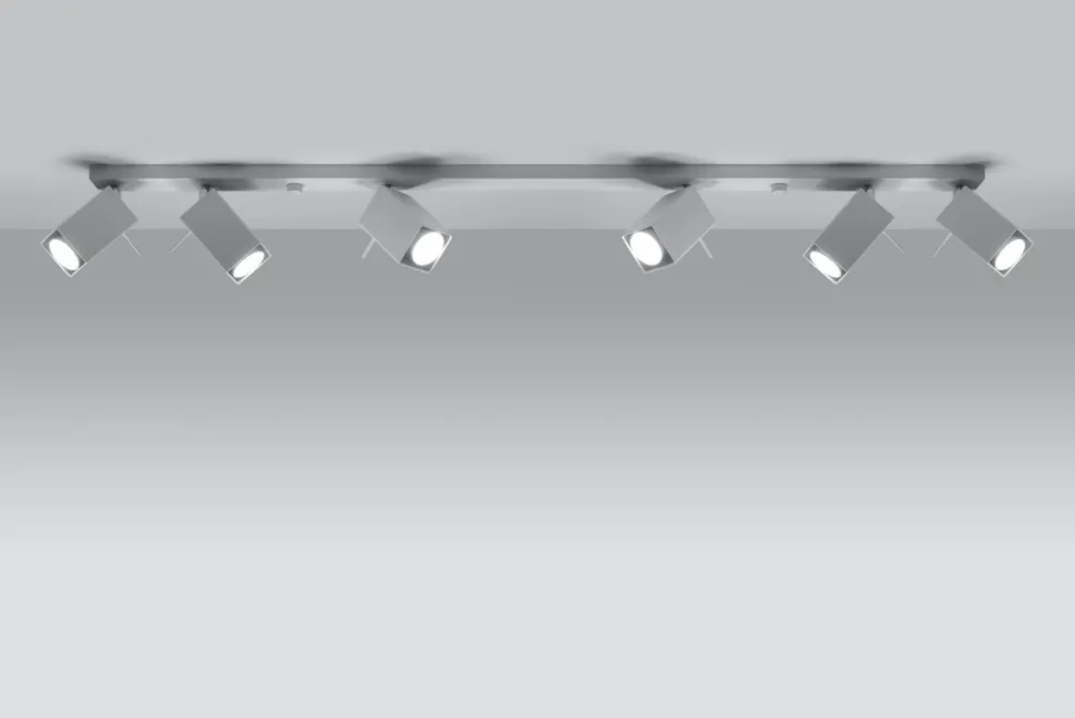 Weißer Deckenstrahler FALERIA 120 cm lang 6x GU10