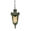 Wetterfeste Hängeleuchte Metall Glas IP44 Rustikal