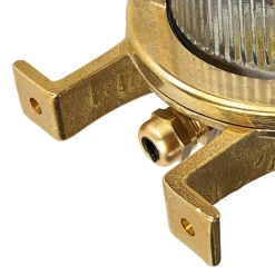 Wetterfeste Wandlampe Messing Maritim IP64 außen