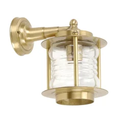 Wetterfeste Wandlampe MYKO Messing Maritim Hof Haus