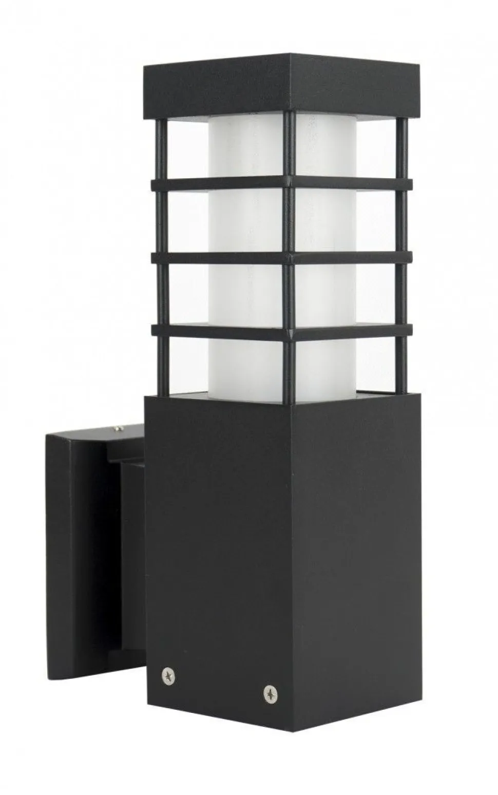 Wetterfeste Wandlampe Schwarz eckig IP54 E27