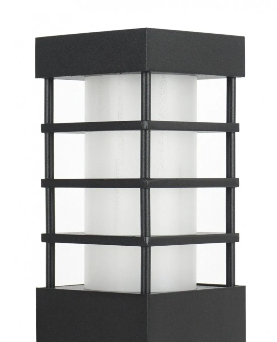 Wetterfeste Wandlampe Schwarz eckig IP54 E27