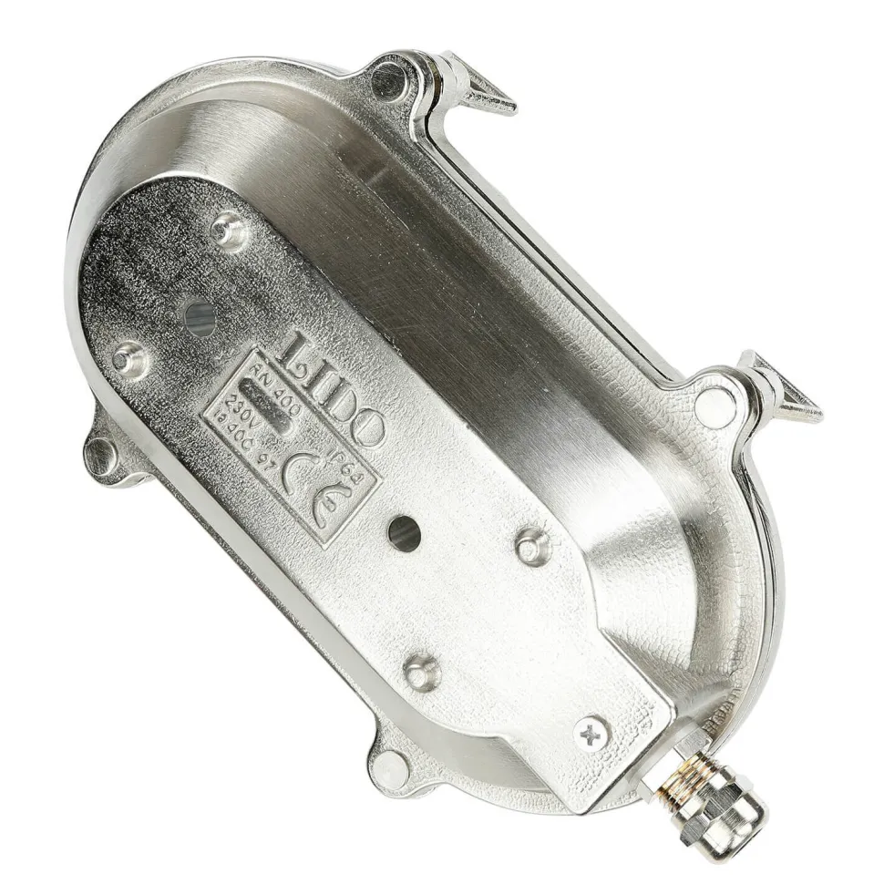 Wetterfeste Wandlampe SKIATHOS Nickel Maritim IP64