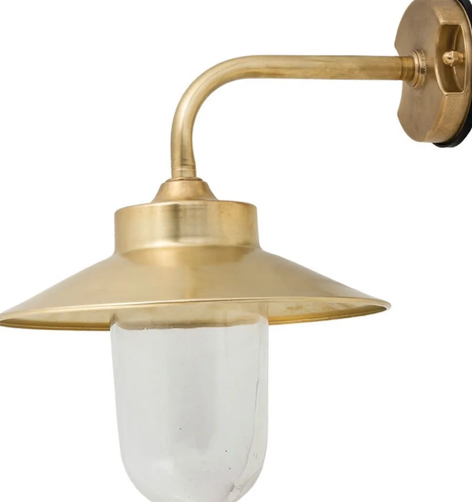 Wetterfeste Wandleuchte KAVALA Messing Maritim Haus