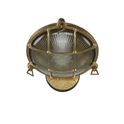 Wetterfeste Wandleuchte SERIFOS Messing Maritim IP64