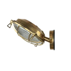 Wetterfeste Wandleuchte SERIFOS Messing Maritim IP64