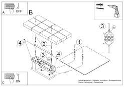 Wohnliche Deckenlampe Weiß Glas Holz flach H: 14 cm
