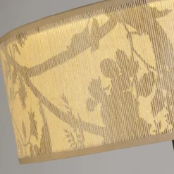 Wohnliche Stehleuchte Bambus Metall 160 cm E27 blendarm