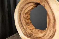 Wohnliche Tischlampe KYRISSA massives Holz 63cm Unikat