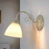 Wohnliche Wandlampe LIRLIN Shabby Weiß Rustikal