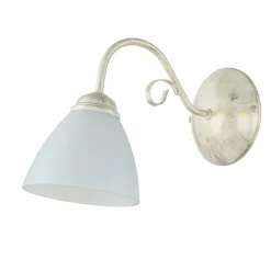 Wohnliche Wandlampe LIRLIN Shabby Weiß Rustikal