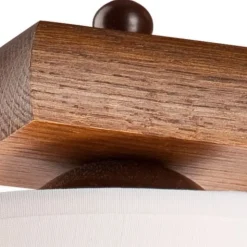 Wohnliche Wandleuchte BEVERELY in Braun Flur