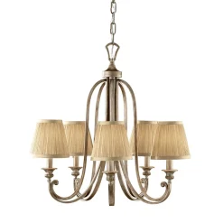 Wohnlicher Kronleuchter SAMISE Ø67cm höhenverstellbar