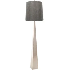 Wohnzimmer Stehlampe Stoff Metall 181cm Modern Design